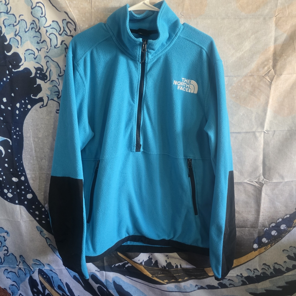 The North Face Blue and Black Pullover